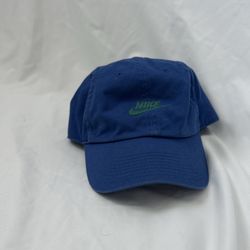 Nike blue and green cap #swoosh #athletic