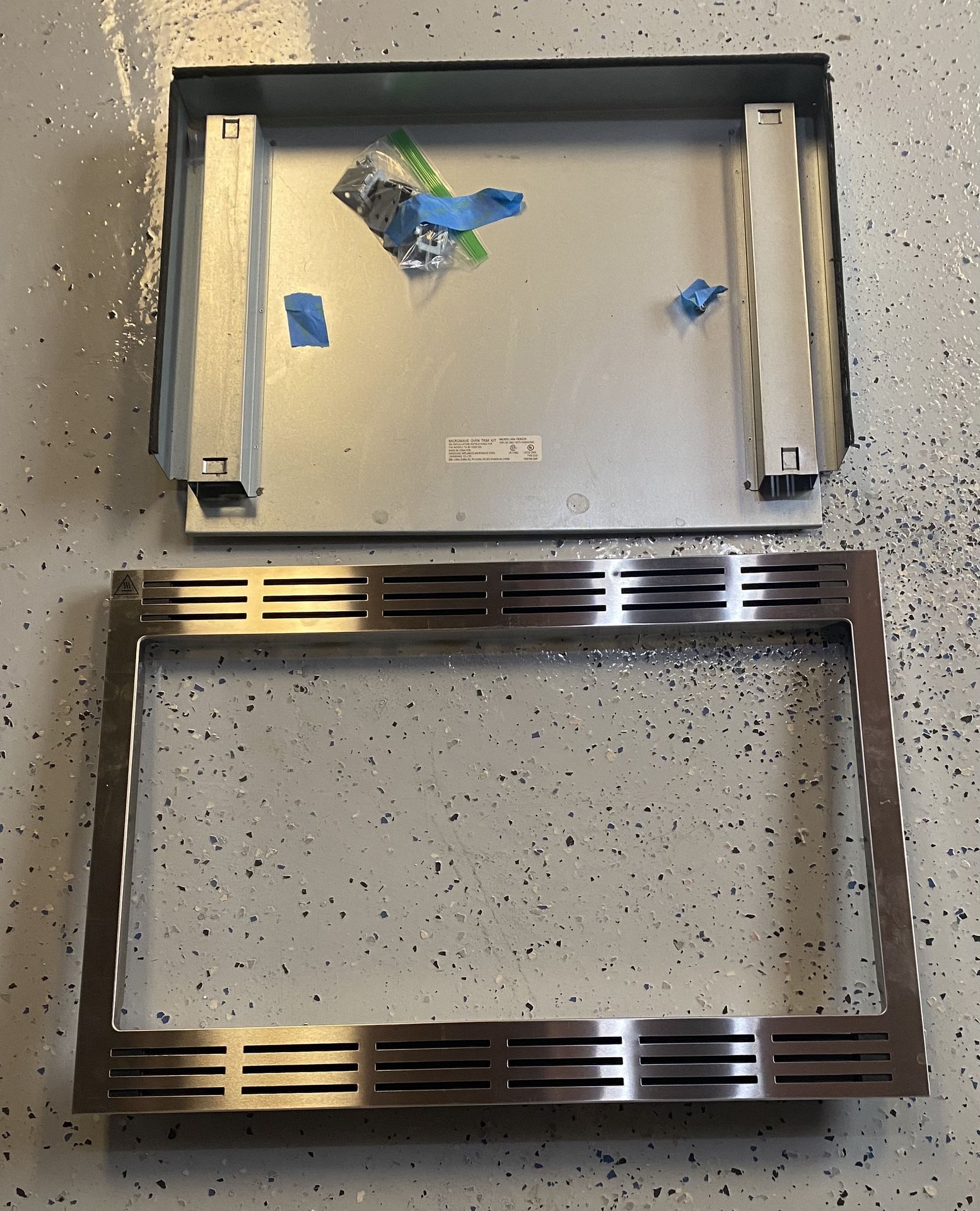 Microwave Kitchen Stainless Steel Trim