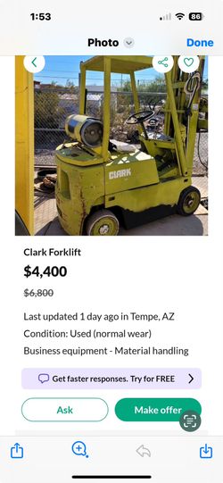 Forklift NOW!!!! $ 3000.