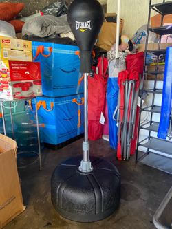 Everlast - Adjustable Reflex Speed Bag - Freestanding Punching Bag for Boxing Train