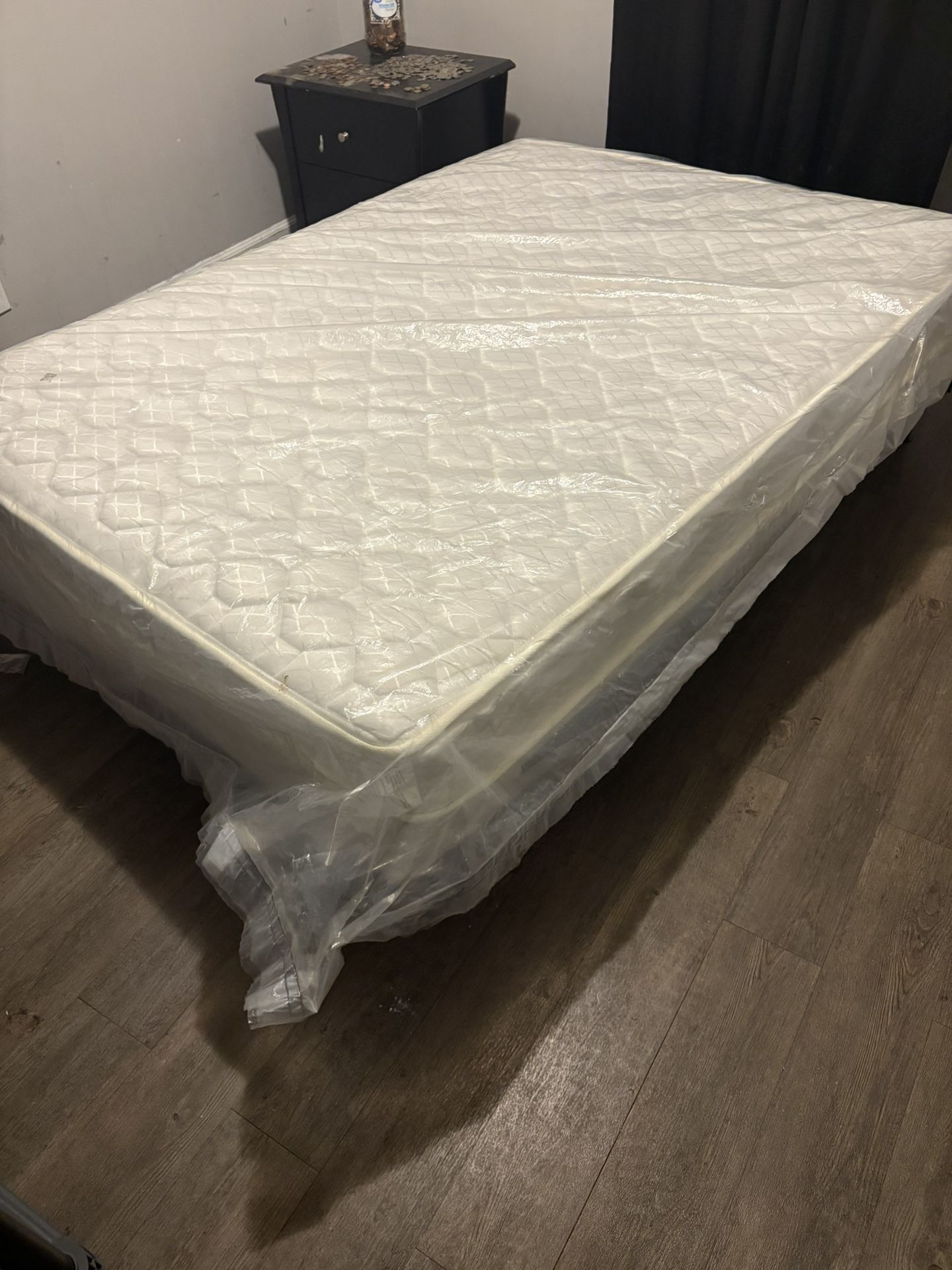 Full Size Box Spring And Mattress. 3 Months Old