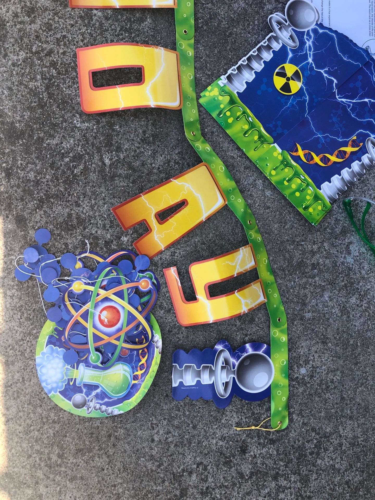 Science Birthday decoration