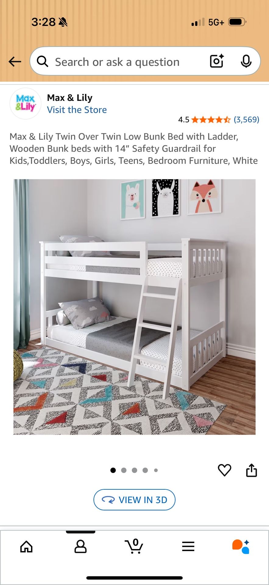 Max & Lilly Bunk Bed 