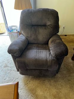 Gray Fabric Recliner Chair