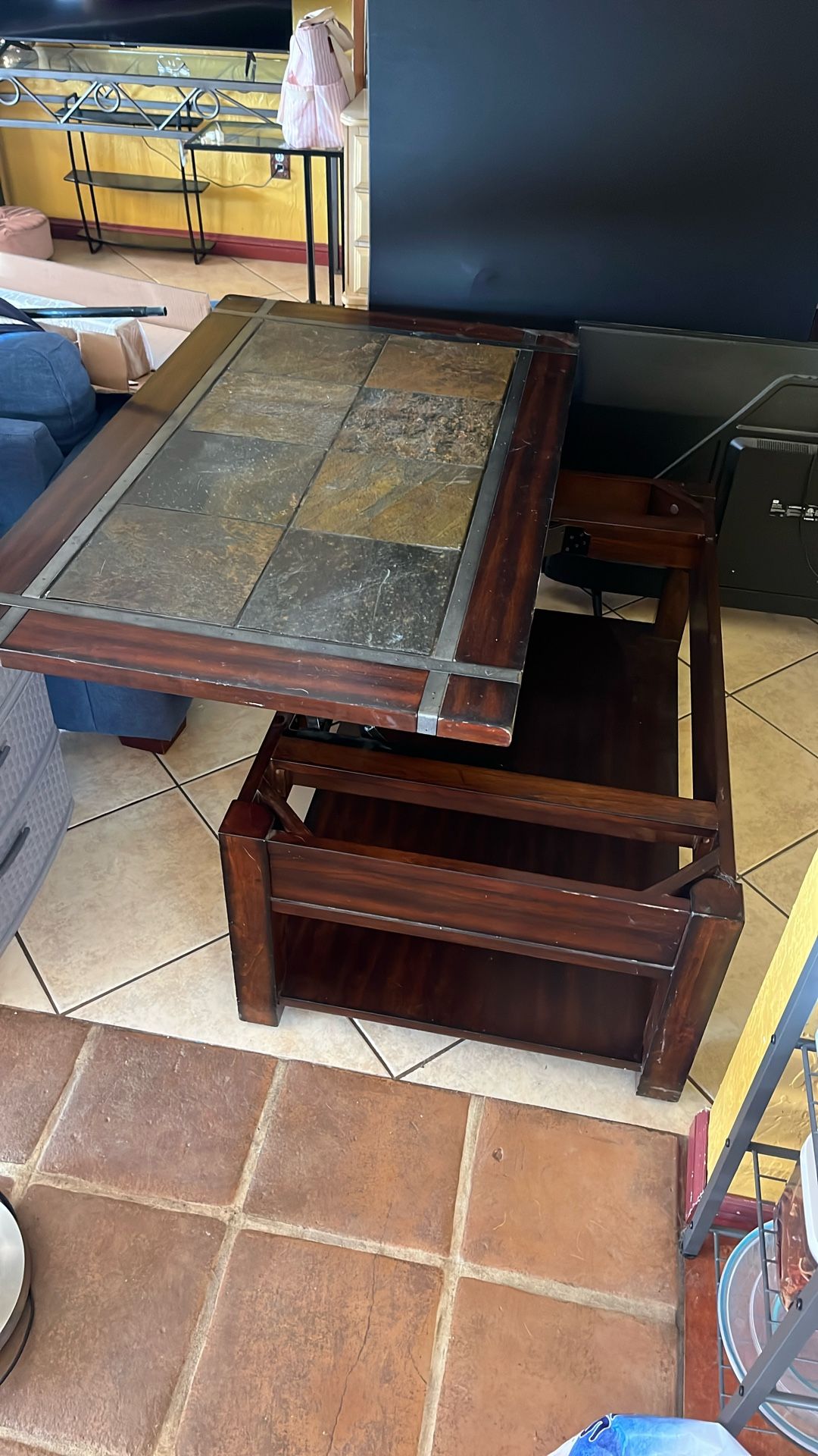 Wooden Tile Coffee Table