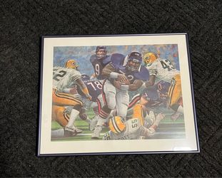 Chicago Bears, the fridge touchdown framed picture Chicago Bears, the fridge touchdown framed picture