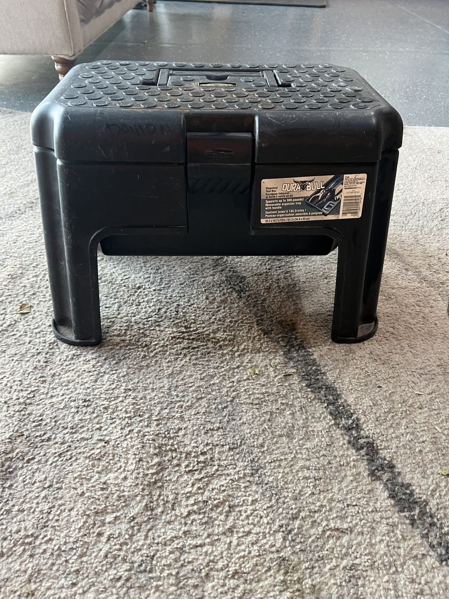 DURA BULL STEPSTOOL TOOL BOX