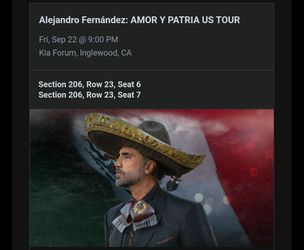 Alejandro FERNANDE TONIGHT!