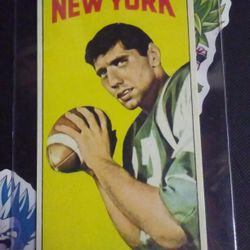 Joe Namath Rookie Card 10grade Mint 