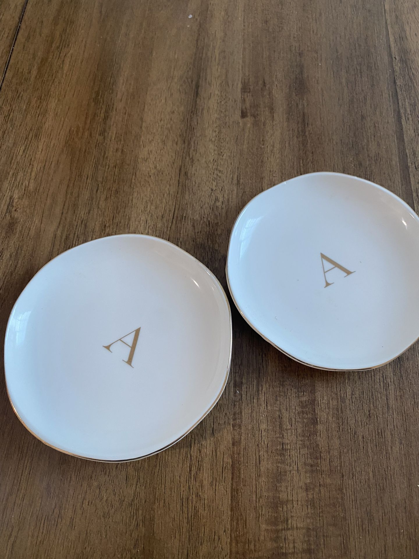 A Initial Jewelry Dish