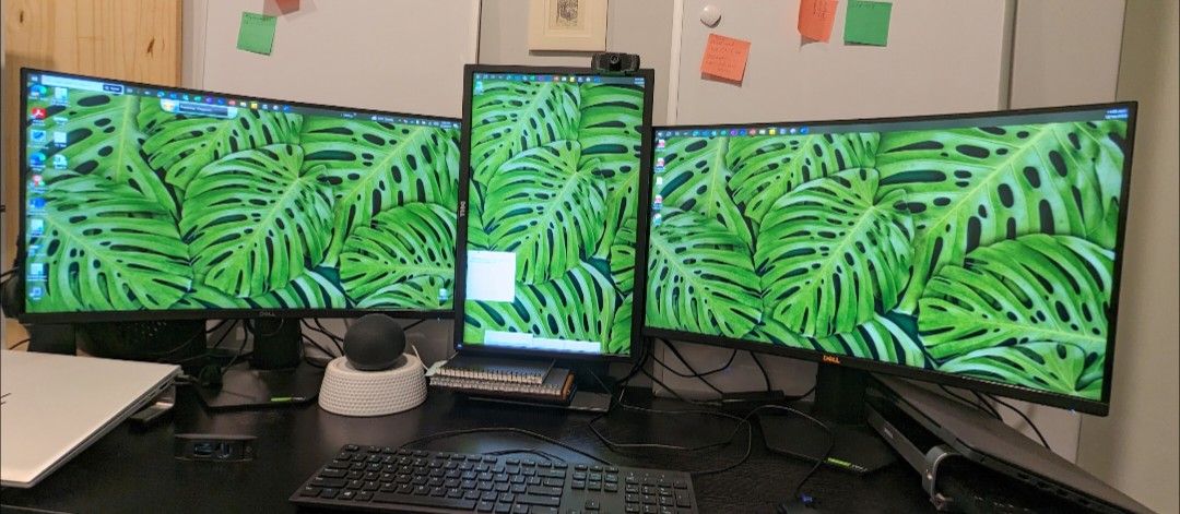 3 Dell Monitors
