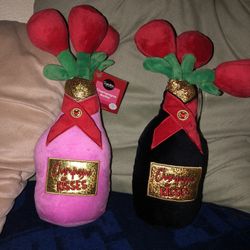 Valentines Day /champagne Bottle/stuffed Animals/teddy Bears/champagne Stuffed Animals 
