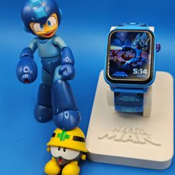 Mega Man Myplay Retro Digital Gaming Watch W/ Figure Set & Pre Order Bundle