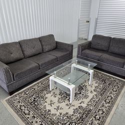 Grey Sofa Set And Table Delivery Available 🚚