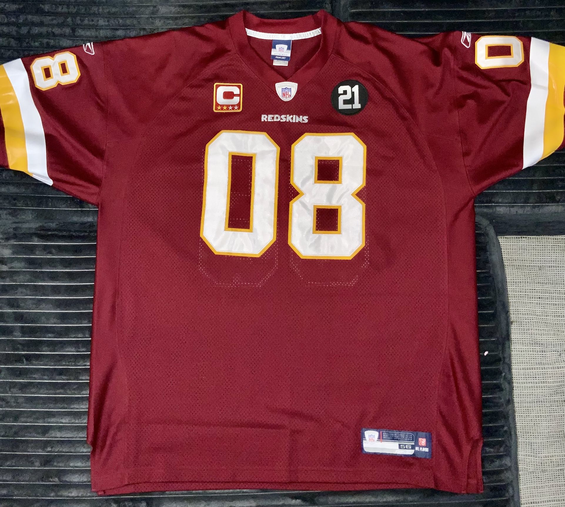 One-of-a-Kind Custom Authentic Barack Obama 08 (1st Term) Redskins Jersey