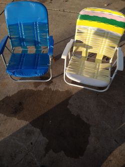 Vintage folding chairs