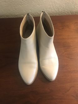 White Leather Boots by Kelsi Dagger Brooklyn