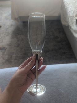 Gorham "Razzle Dazzle" crystal champagne flute
