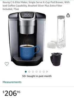 Keurig C K-Elite Maker, Single Serve K-Cup
