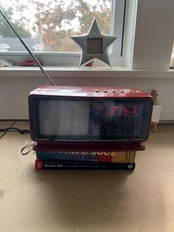 Rare Vintage/retro alarm clock featuring a digital display.