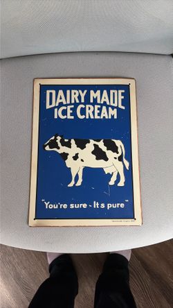 Ice cream vintage sign