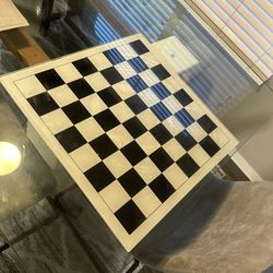 Glass Chess & Checkers Board 