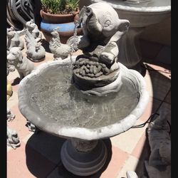 New Water Fountain Made Out Of Cement Perfect Gift 