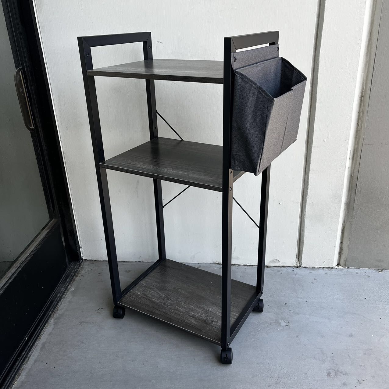 New In Box 20x14x42 Inch Tall Kitchen Microwave Printer Stand 3 Tier Cart