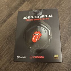 V-Moda Crossfade 2 Wireless Hi-Res Bluetooth Headphones Rolling Stones Classic