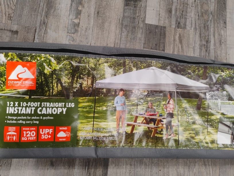 12 x 10 - Foot Straight Leg Instant Canopy