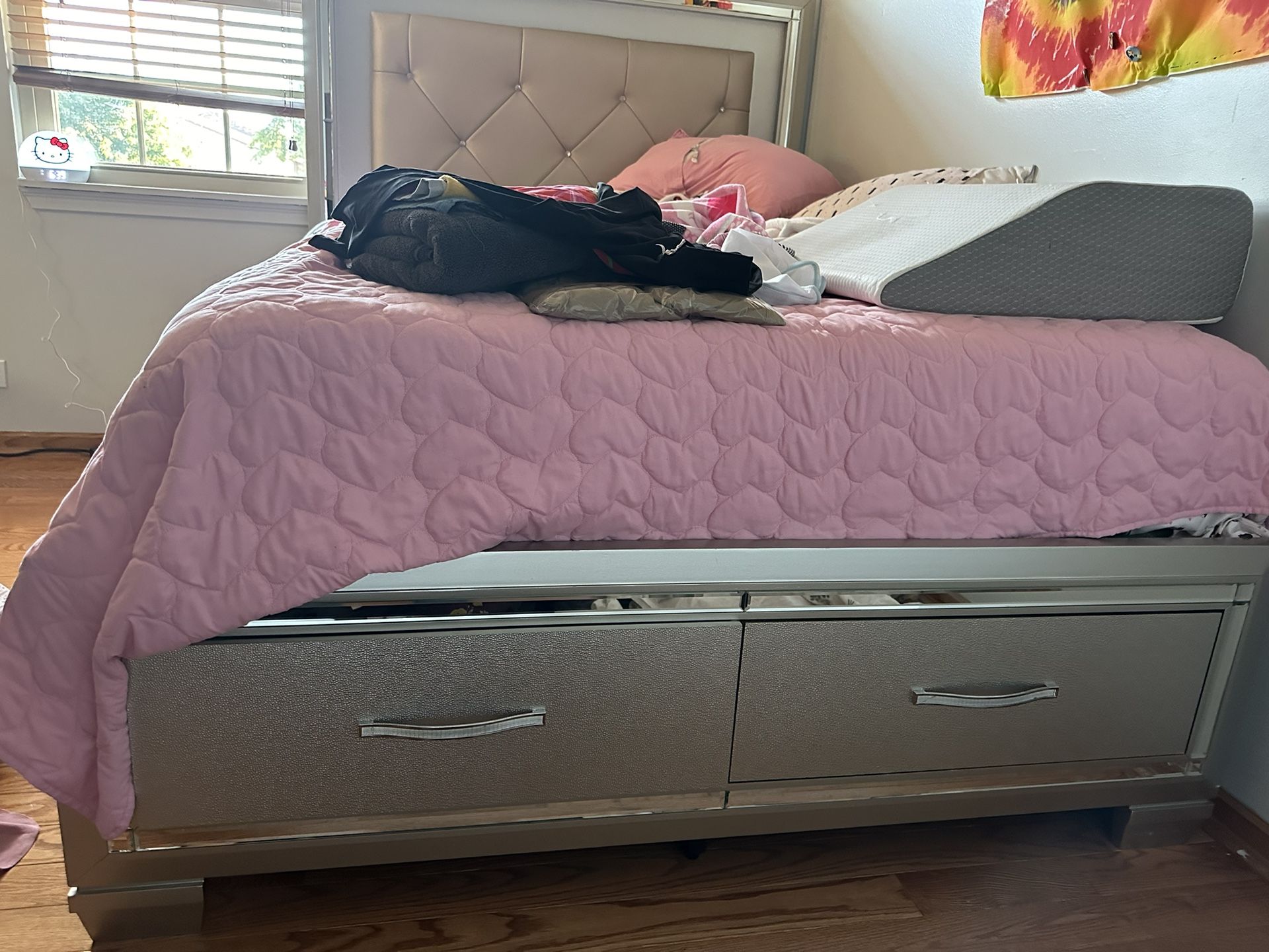 Queen Bed Frame and Base