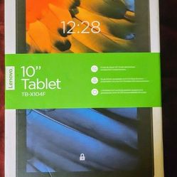 Lenovo 10" Tablet With Leather Case