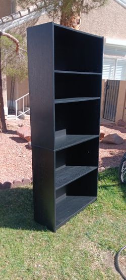 Tall Bookshelf / BookCase! ~ Black, 5 Tier, 6 Feet Tall!