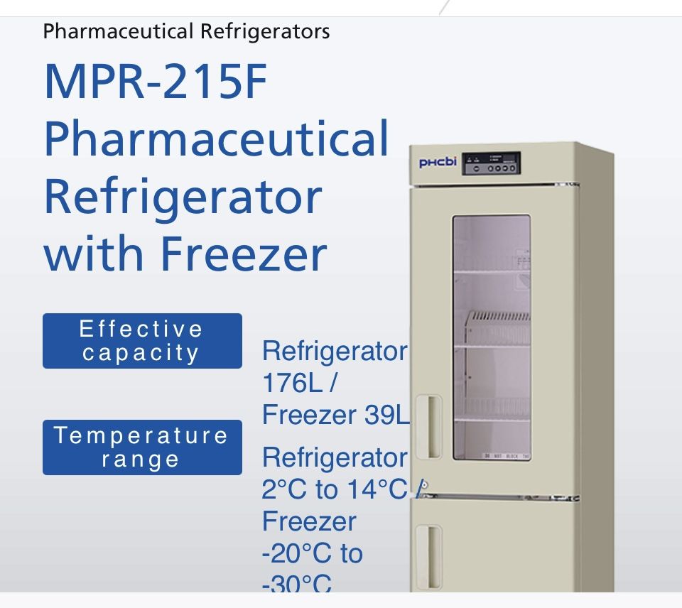 Panasonic Medical MPR-215F Pharmaceutical Refrigerator with Freezer