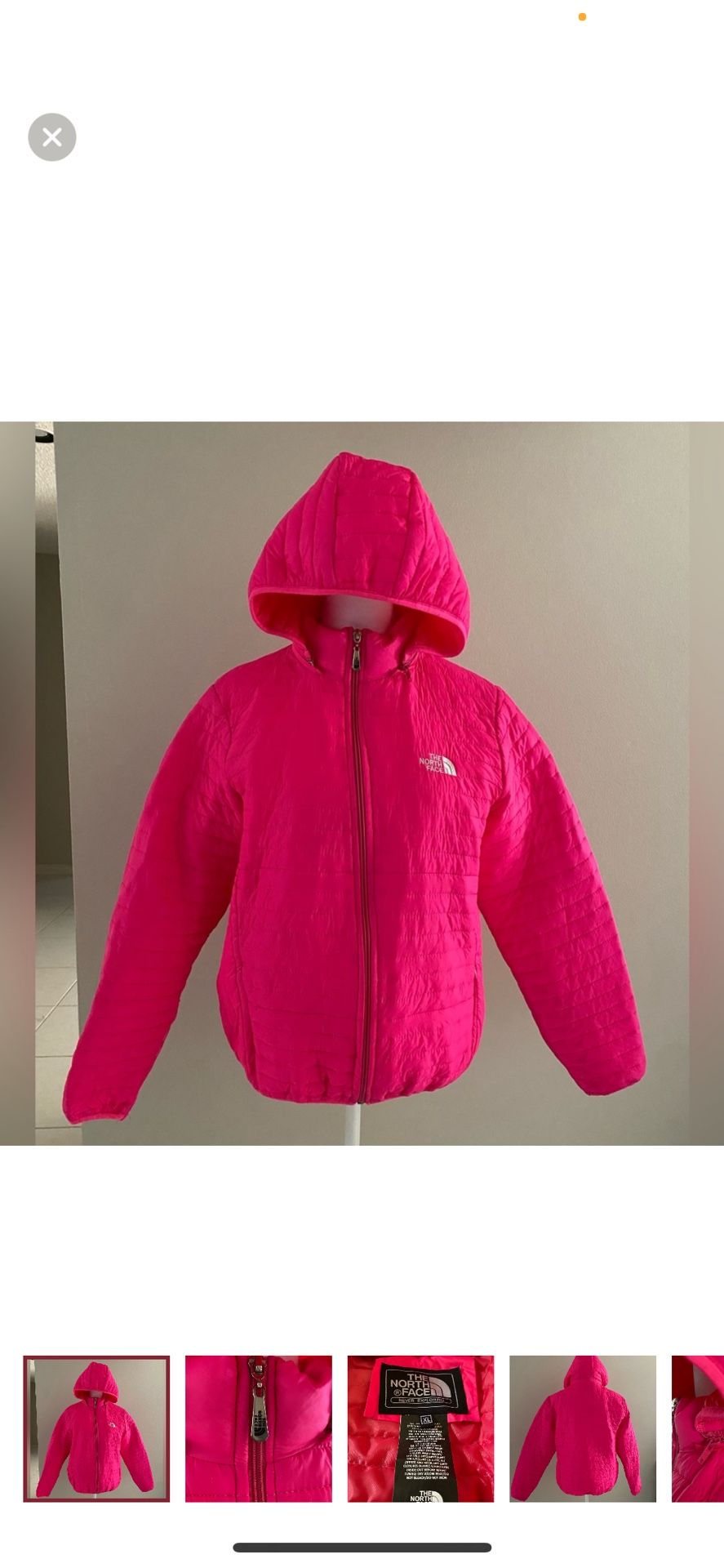 THE NORTH FACE QUILTED LIGHT WEIGHT JACKET IN SHOCKING PINK
