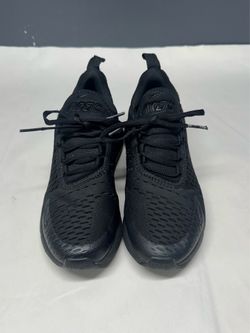 Nike Air Max 270 Triple Black Youth Shoes - 5.5Y