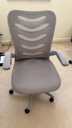 Office Chair – Gray Fabric – Adjustable