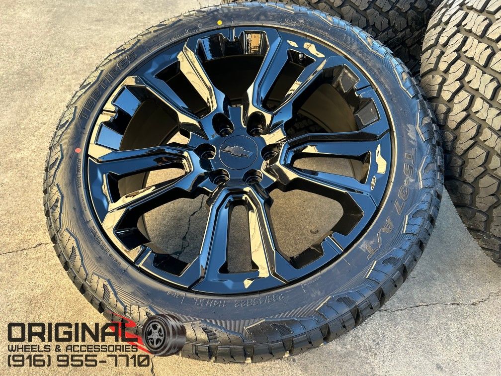 22" Chevy Silverado Wheels Tires Tahoe Rims GMC Yukon Escalade Sierra