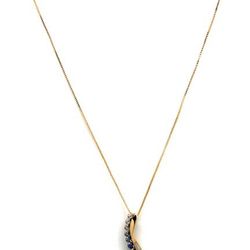 Ladies Sapphire/Gold Necklace
