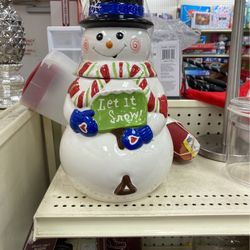 Snow Man Cookie Jar