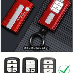 Honda Valve Cover Key Fob Case Aluminum Type R Red