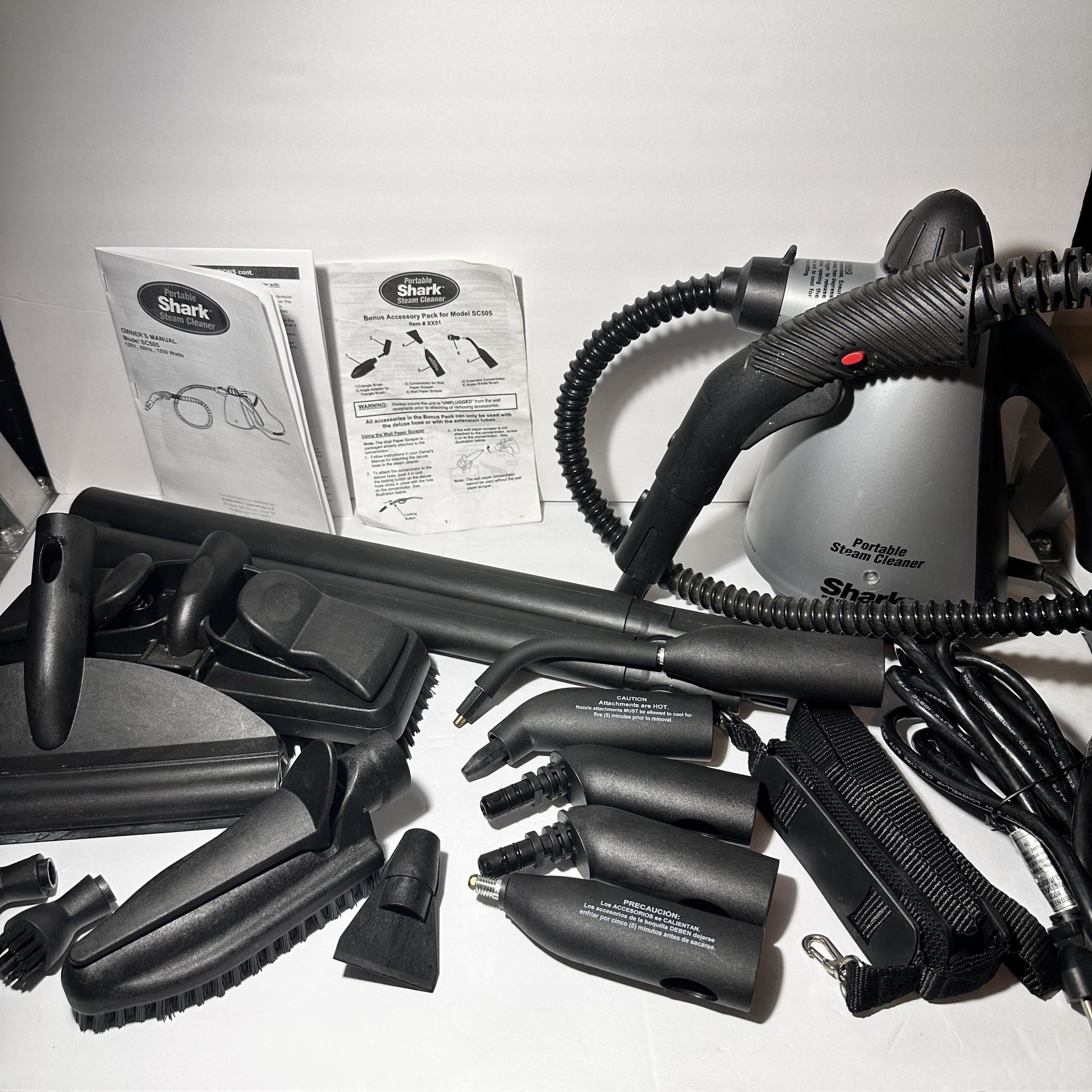 Shark Pro Steam Cleaner Sanitizing & Garment Steamer portable handheld SC505