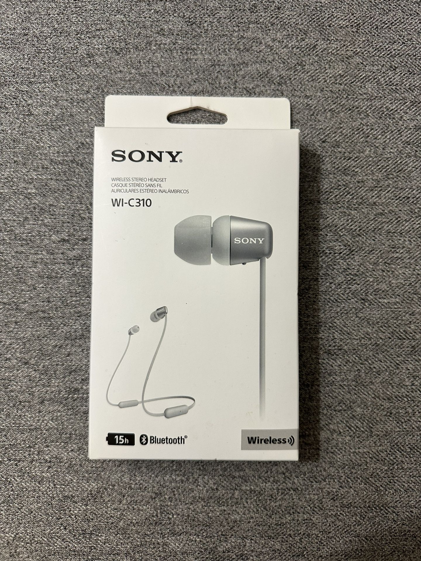 Sony - Silver/Gray WIC100 Wireless In-ear Headphones