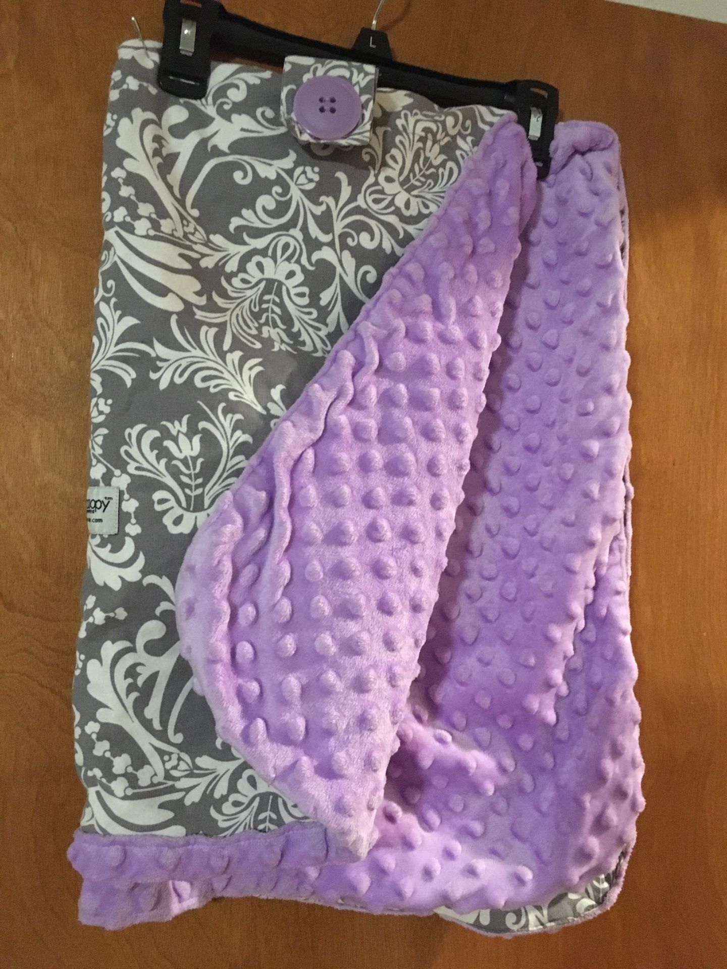 Car canopy car seat cover lilac & grey