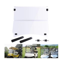 Golf Clear Windshield Fold Down Acrylic for Club Car Precedent - Summer Sale - Father's Day Sale