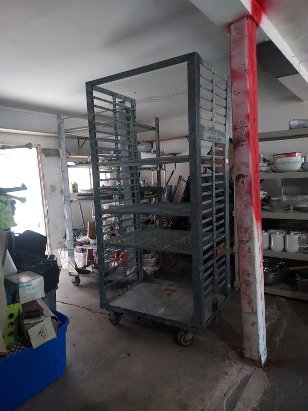 Heavy Storage  Metal  Shelves  $100  Each