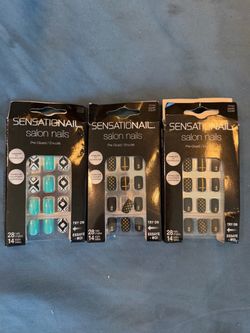 SensatioNail Salon Nails Press-On Set of 3