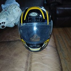 THH S Full Face Vented Multicolor Motorcycle Helmet Size M