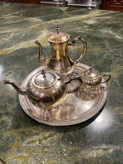 vintage sterling silver tea set