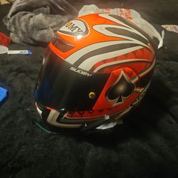 Motorcycle Helmet With Blue Tooth Wireless Headset 